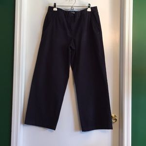 Wide leg chinos